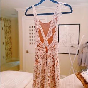 For Love and Lemons Gianna White Lace Dress